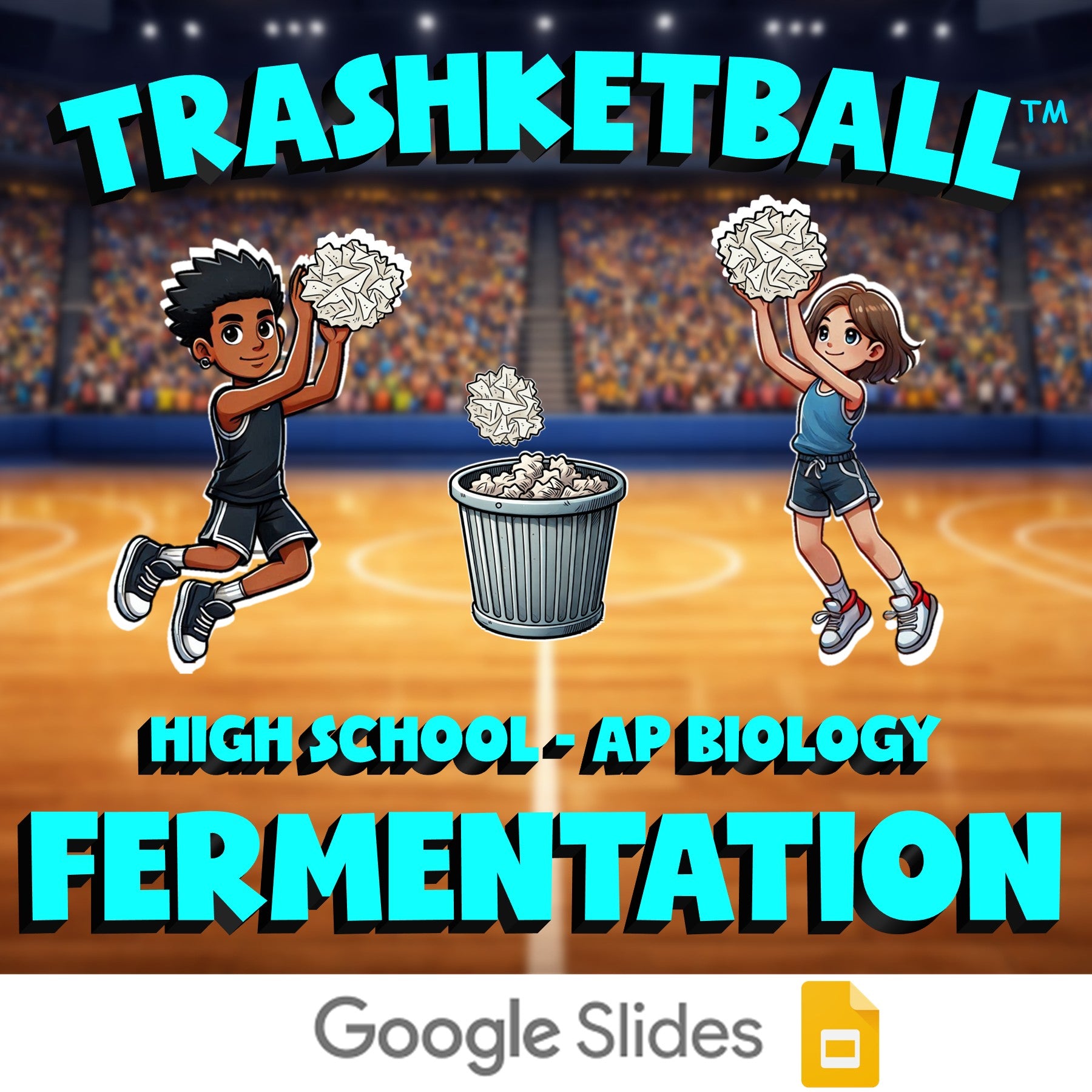 Fermentation TRASHKETBALL Science Game - No Prep AP Biology Review Activity