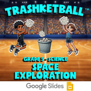 Space Exploration TRASHKETBALL Science Game - No Prep Grade 5 Review Activity