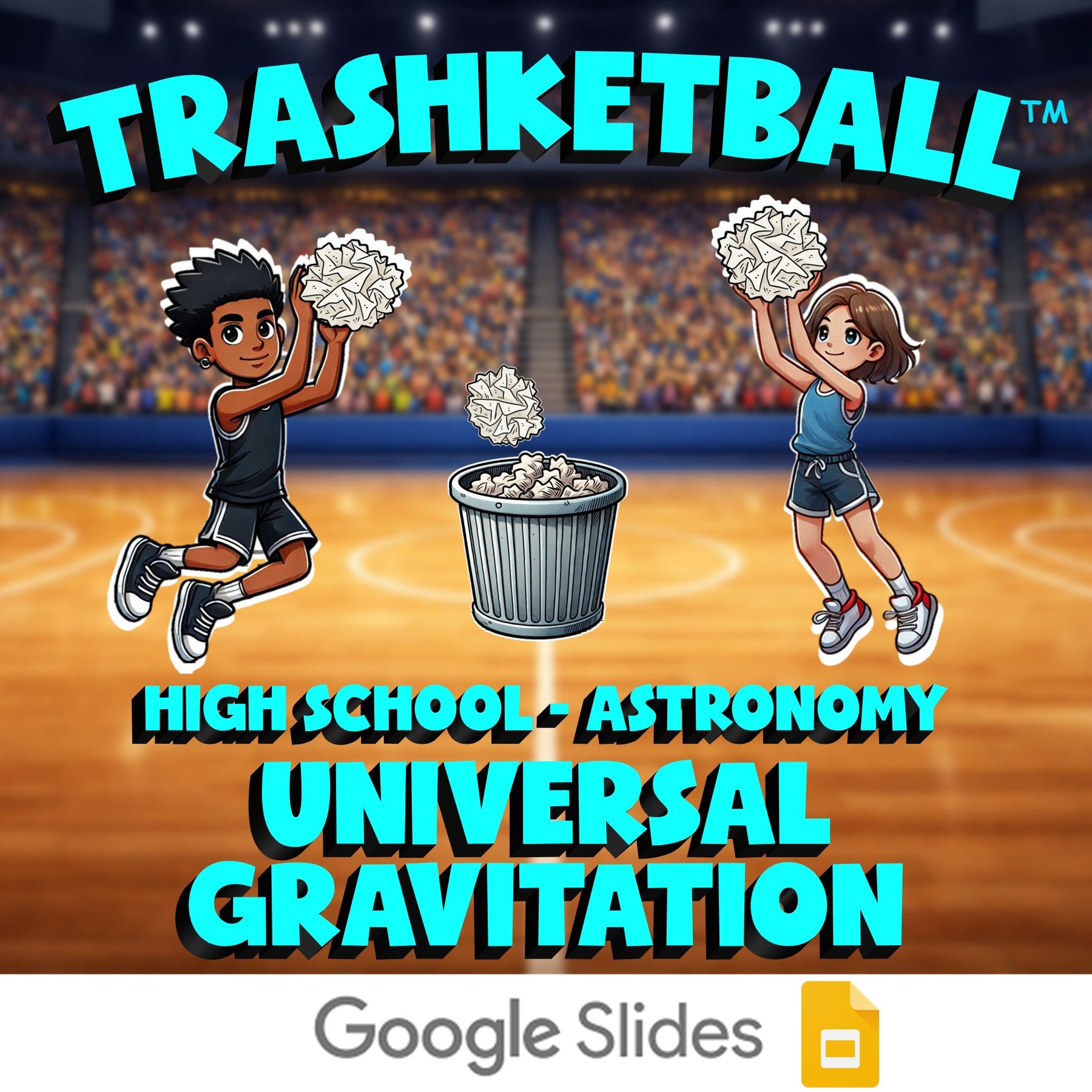 Universal Gravitation TRASHKETBALL Science Game - No Prep Astronomy Review