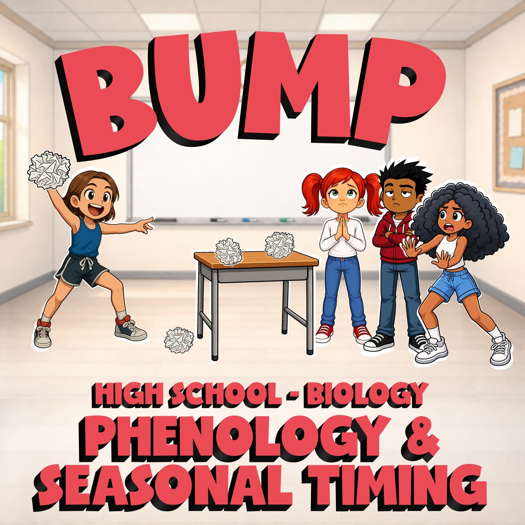 Phenology & Seasonal Timing BUMP Science Game - No Prep Biology Review Activity