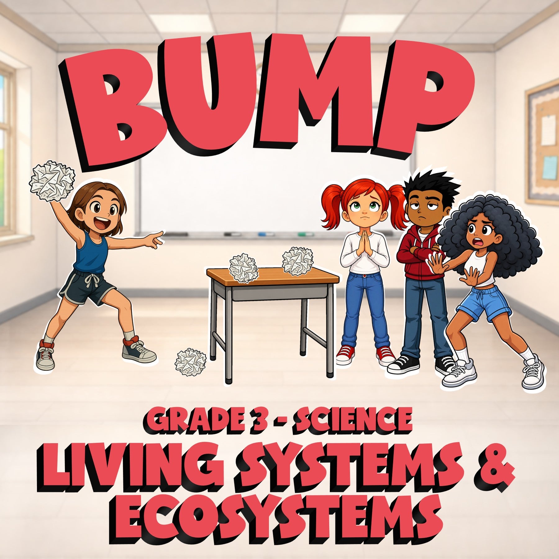 Living Systems & Ecosystems BUMP Science Game - No Prep Grade 3 Review Activity