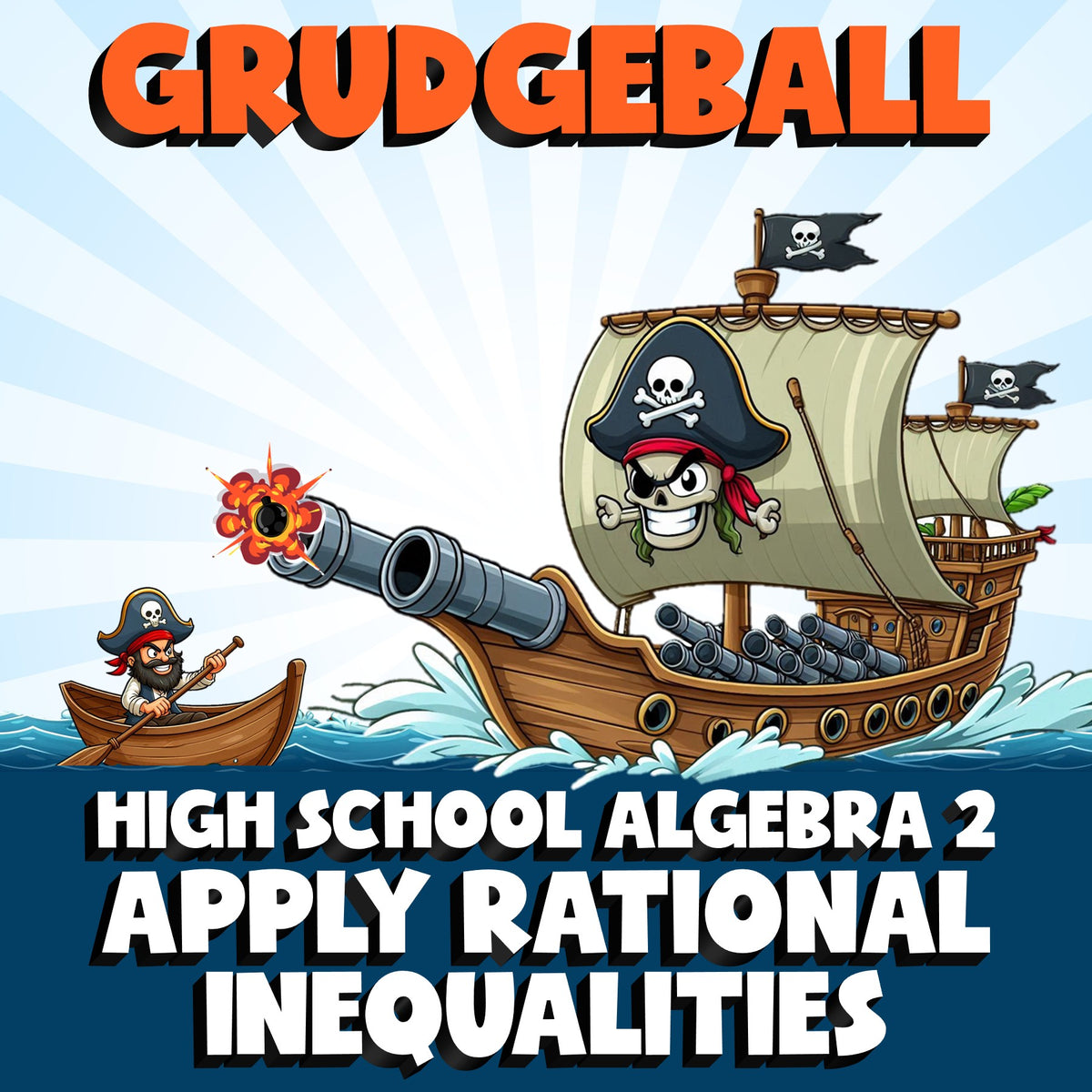 Apply Rational Inequalities GRUDGEBALL Math Game - No Prep Algebra 2 Review