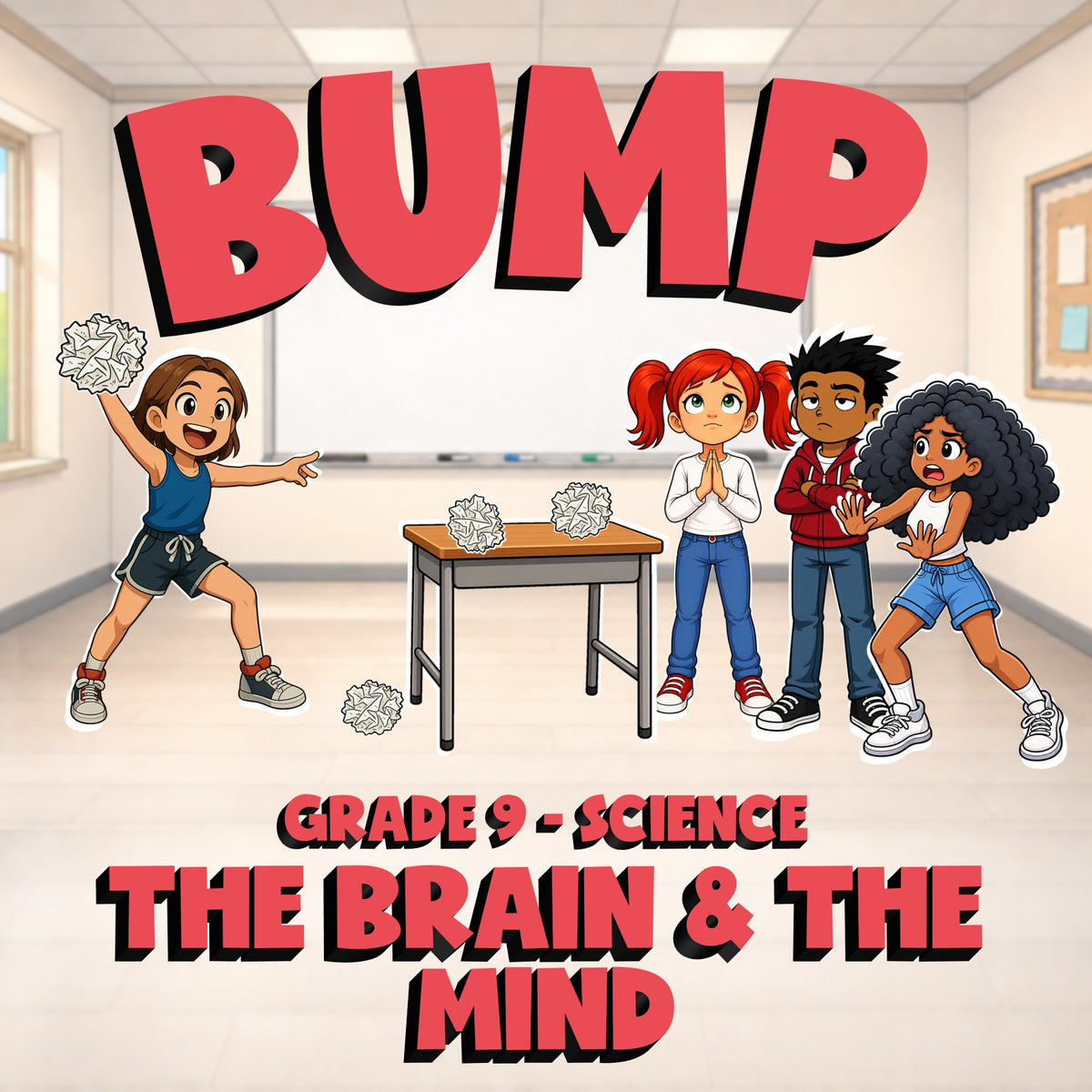 The Brain & The Mind BUMP Science Game - No Prep Grade 9 Review Activity