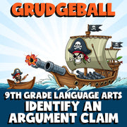 Identify an Argument Claim GRUDGEBALL ELA Game - No Prep Grade 9 Review Activity