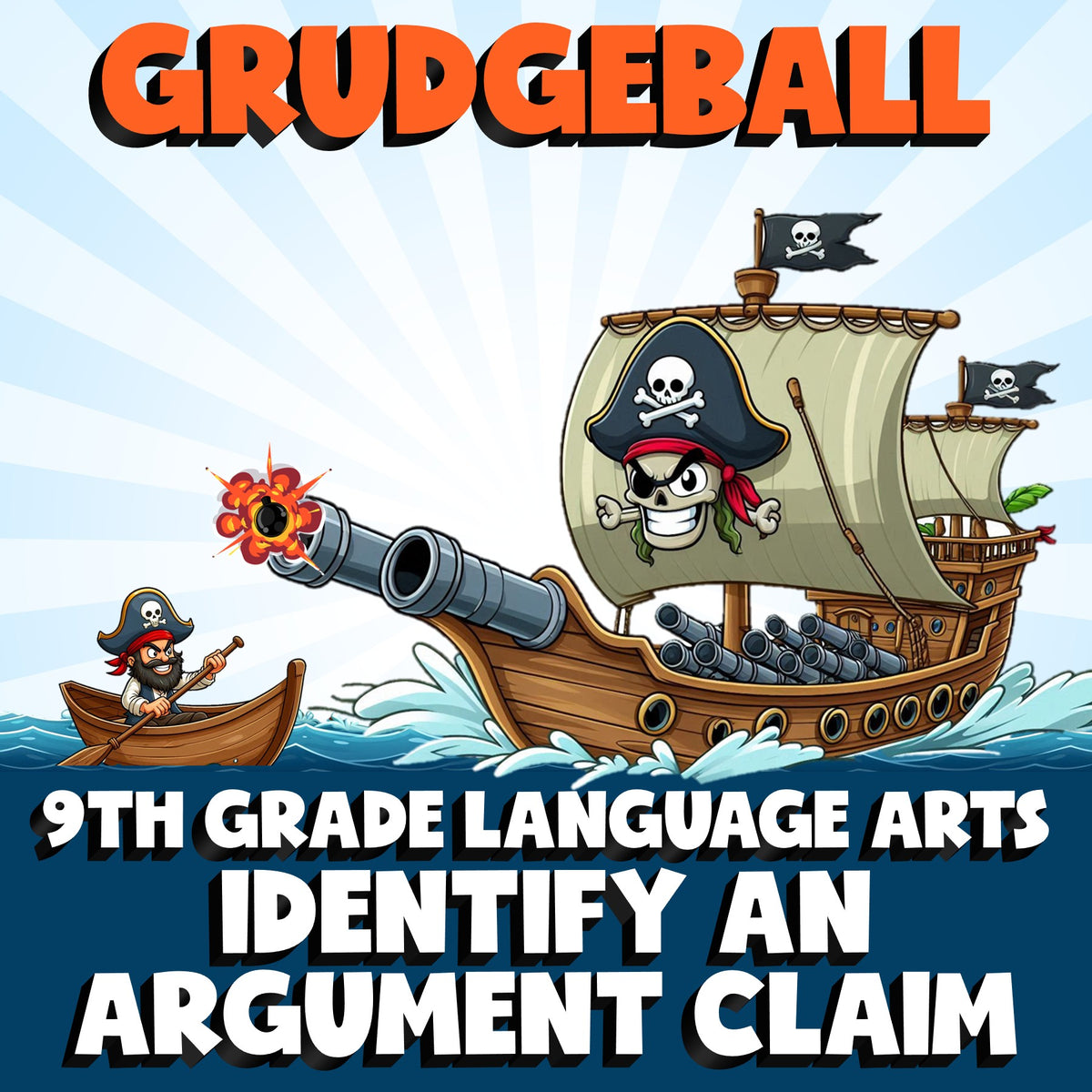 Identify an Argument Claim GRUDGEBALL ELA Game - No Prep Grade 9 Review Activity