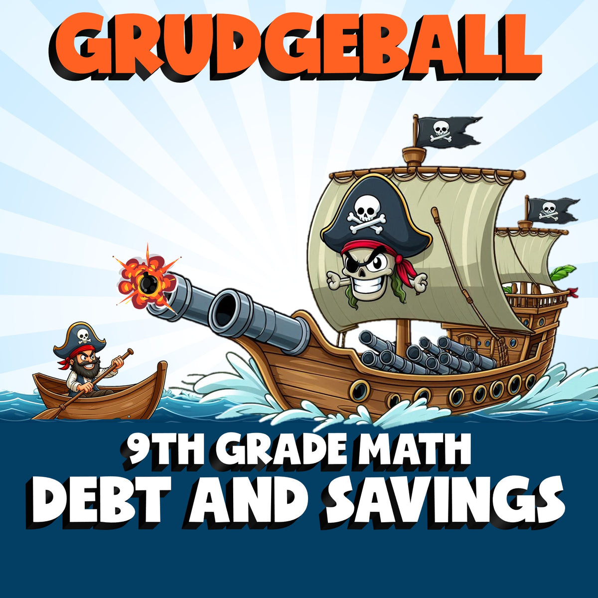 Debt and Savings GRUDGEBALL Math Game - No Prep Grade 9 Review Activity