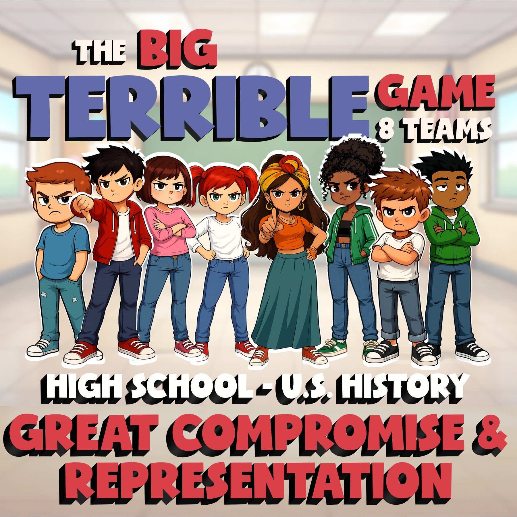 Great Compromise & Representation BIG TERRIBLE GAME - U.S. History Review