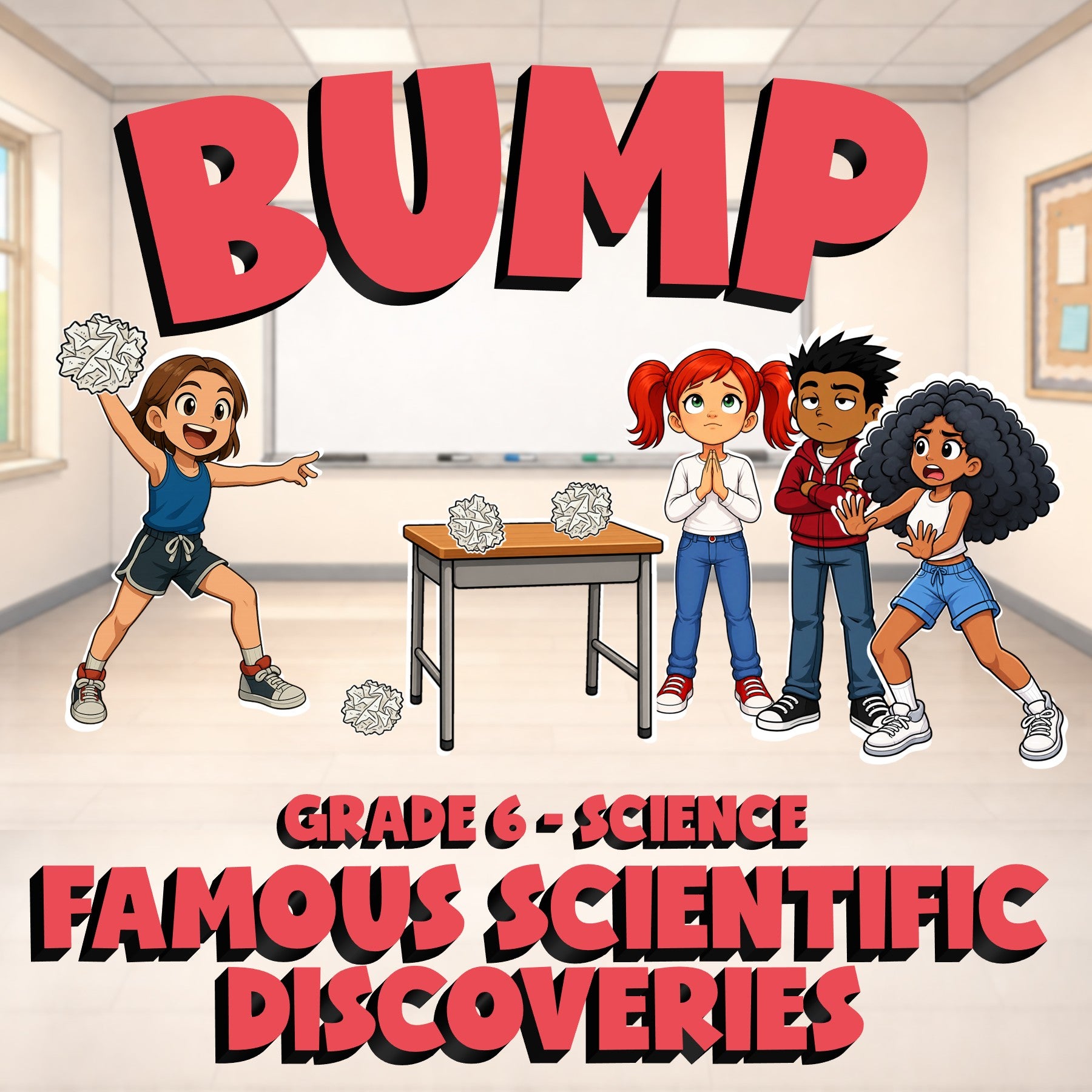 Famous Scientific Discoveries BUMP Science Game - No Prep Grade 6 Review