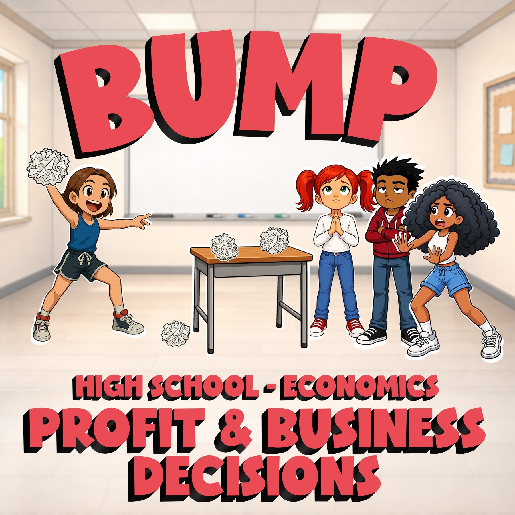 Profit & Business Decisions BUMP Economics Game - No Prep Review Activity