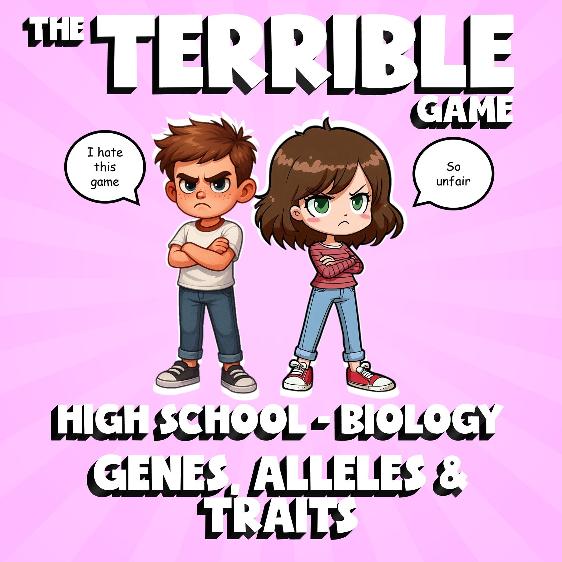 Genes, Alleles & Traits THE TERRIBLE GAME - No Prep Biology Science Review