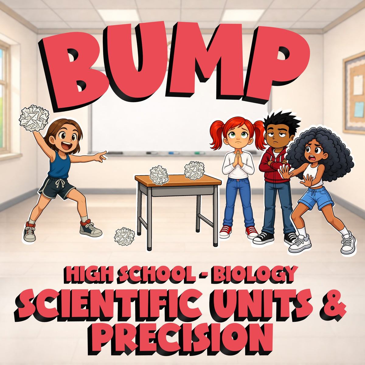 Scientific Units & Precision BUMP Science Game - No Prep Biology Review Activity