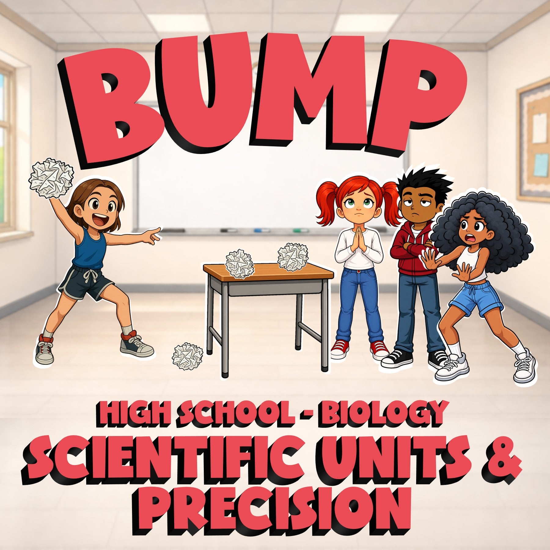 Scientific Units & Precision BUMP Science Game - No Prep Biology Review Activity