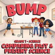 Comparing Past & Present Science BUMP Science Game - No Prep Grade 7 Review