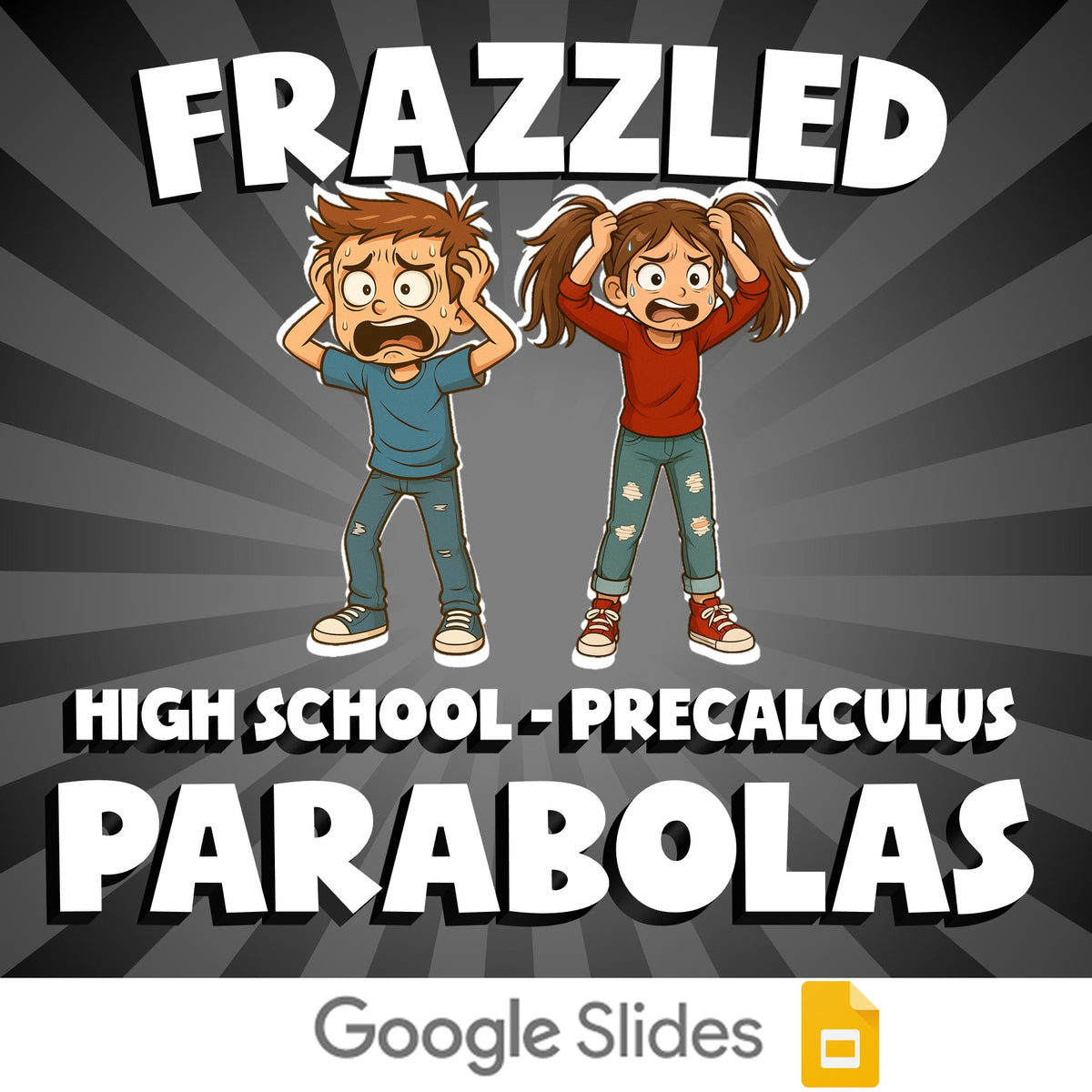 Parabolas FRAZZLED Math Game - No Prep PreCalculus Review Activity