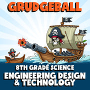 Engineering Design & Technology GRUDGEBALL Science Game - No Prep Grade 8 Review