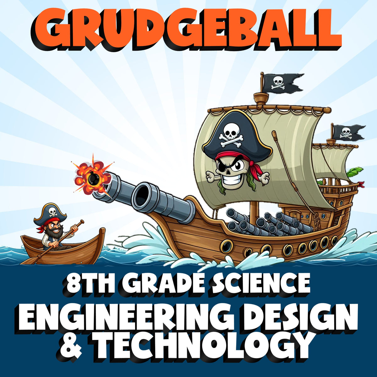 Engineering Design & Technology GRUDGEBALL Science Game - No Prep Grade 8 Review