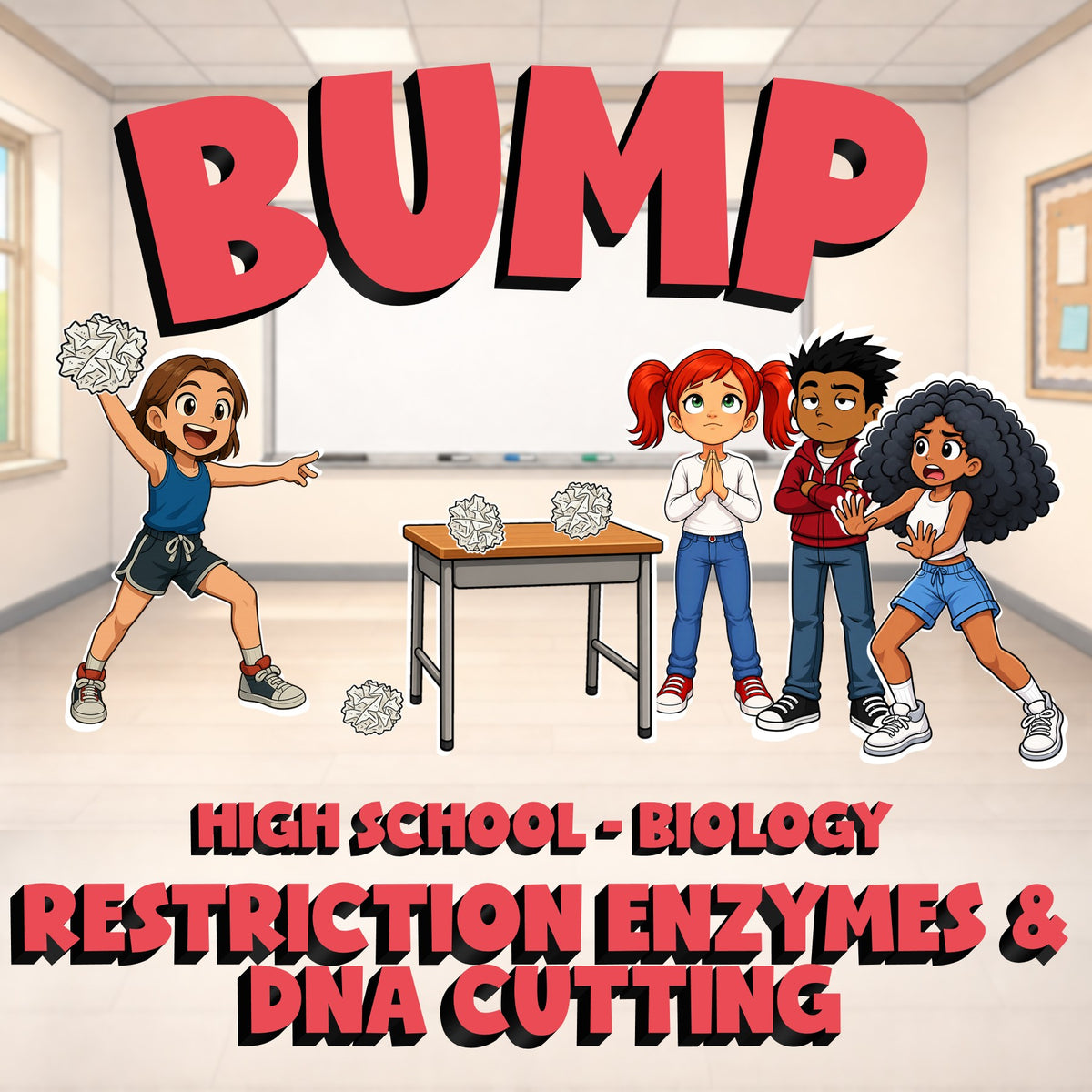 Restriction Enzymes & DNA Cutting BUMP Science Game - No Prep Biology Review