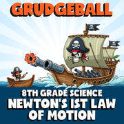 Newton's 1st Law of Motion GRUDGEBALL Science Game - No Prep Grade 8 Review