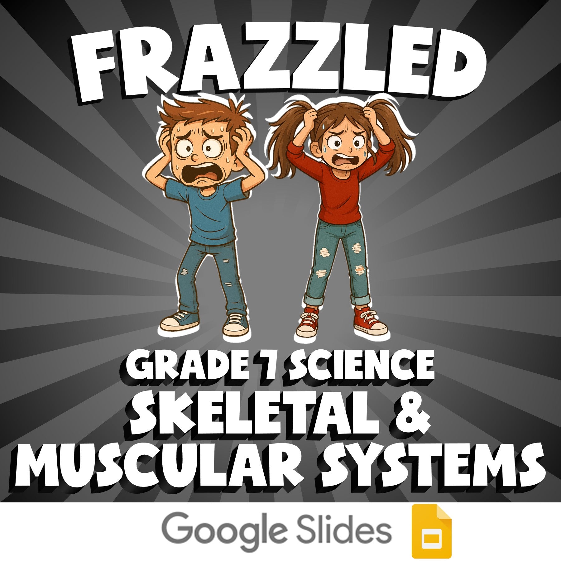 Skeletal & Muscular Systems FRAZZLED Science Game - No Prep Grade 7 Review