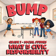What Is Civic Responsibility BUMP Socials Game - No Prep Grade 3 Review Activity