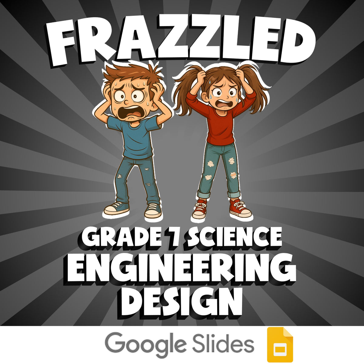 Engineering Design FRAZZLED Science Game - No Prep Grade 7 Review Activity