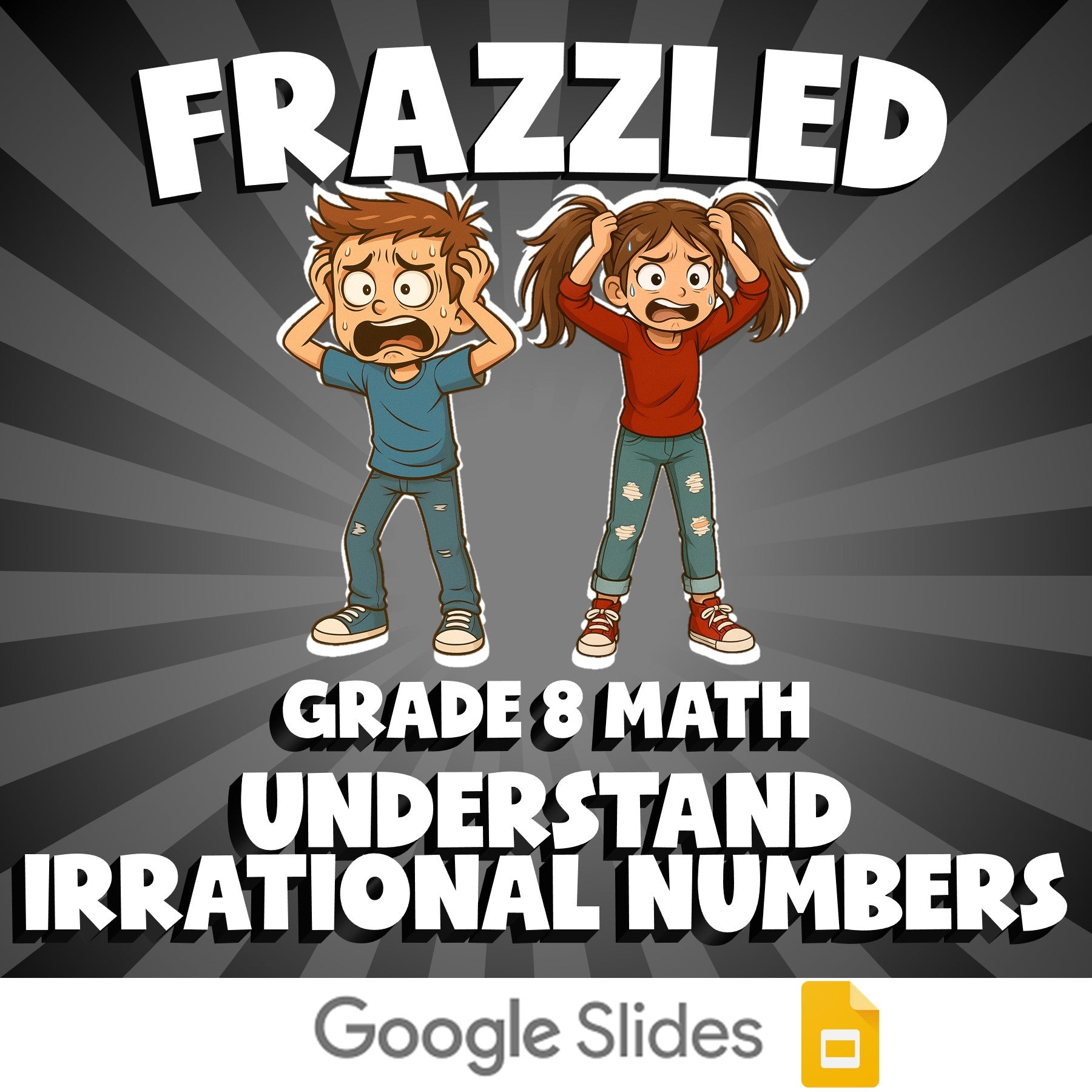 Understand Irrational Numbers FRAZZLED Math Game - No Prep Grade 8 Review