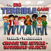 Choose The Article - Household Objects BIG TERRIBLE GAME - French Exercise