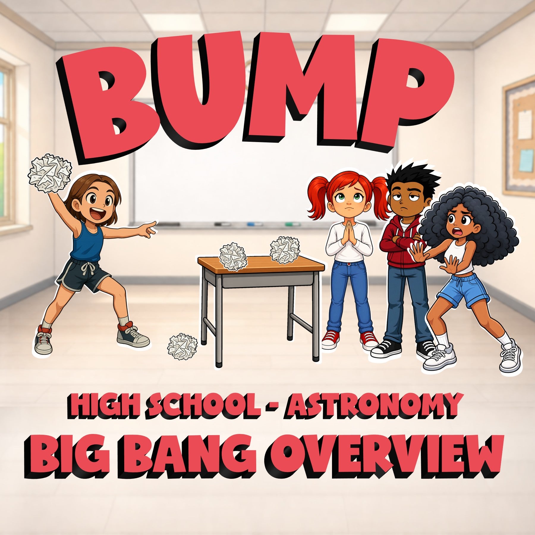 Big Bang Overview BUMP Science Game - No Prep Astronomy Review Activity