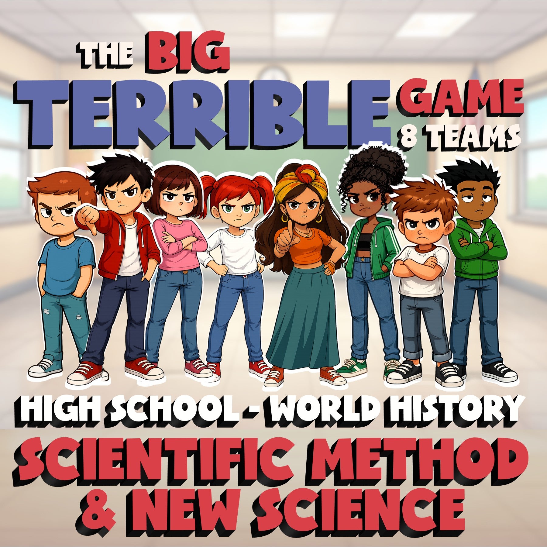 Scientific Method & New Science BIG TERRIBLE GAME - No Prep World History Review