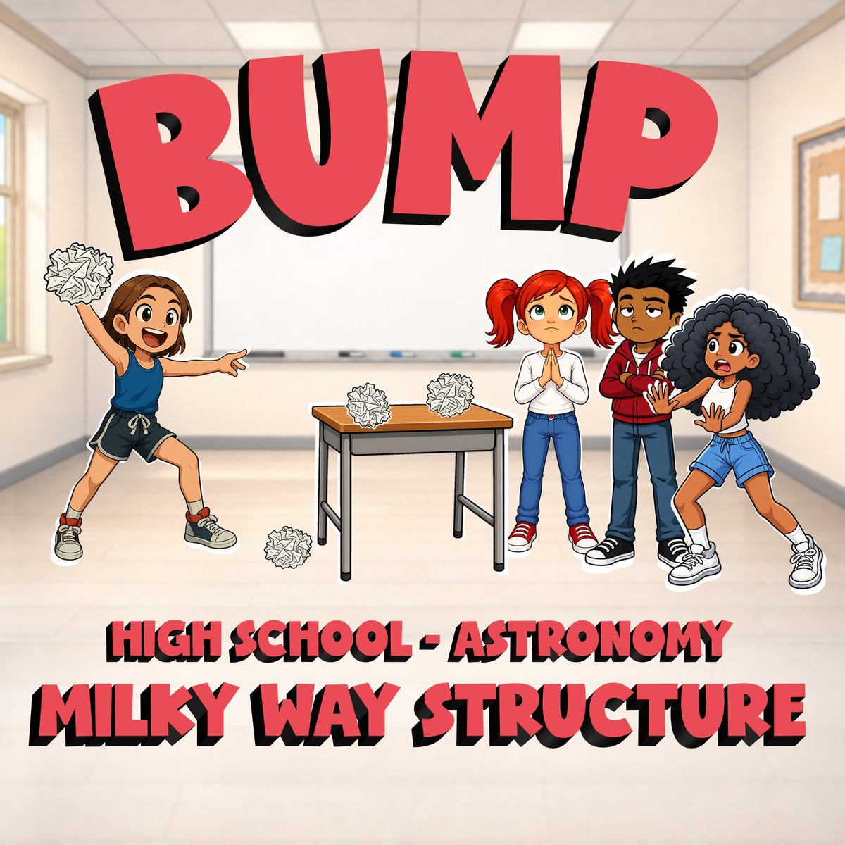 Milky Way Structure BUMP Science Game - No Prep Astronomy Review Activity
