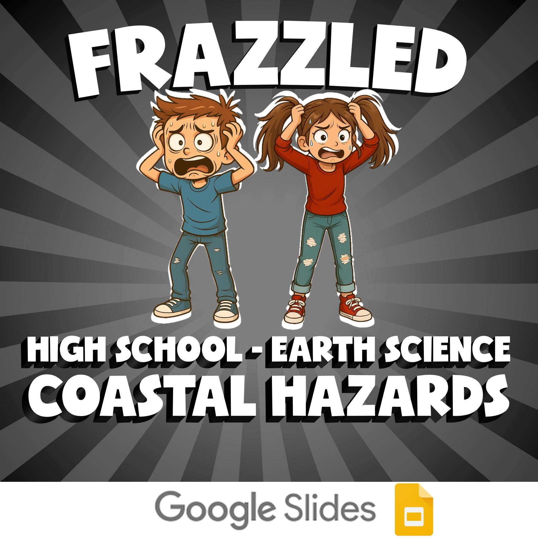 Coastal Hazards FRAZZLED Game - No Prep Earth Science Review Activity