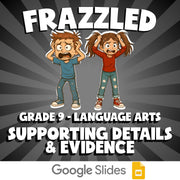 Supporting Details & Evidence FRAZZLED ELA Game - No Prep Grade 9 Review