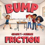 Friction BUMP Science Game - No Prep Grade 7 Review Activity
