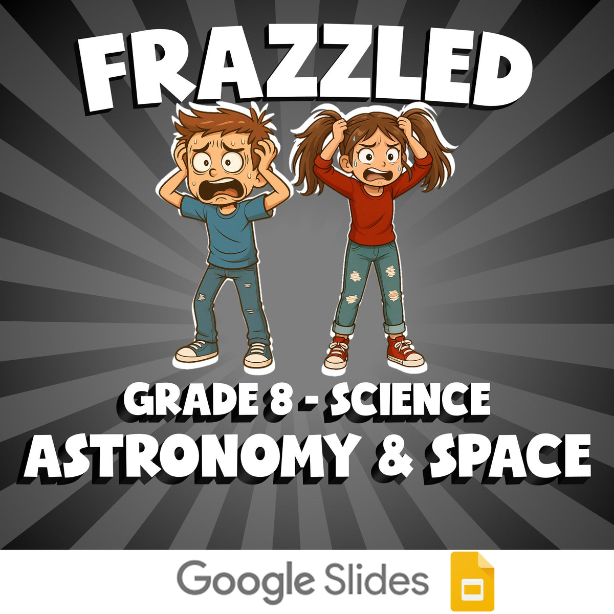 Astronomy & Space FRAZZLED Science Game - No Prep Grade 8 Review Activity