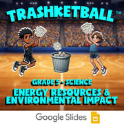 Energy Resources & Environmental Impact TRASHKETBALL Science Game - Grade 5