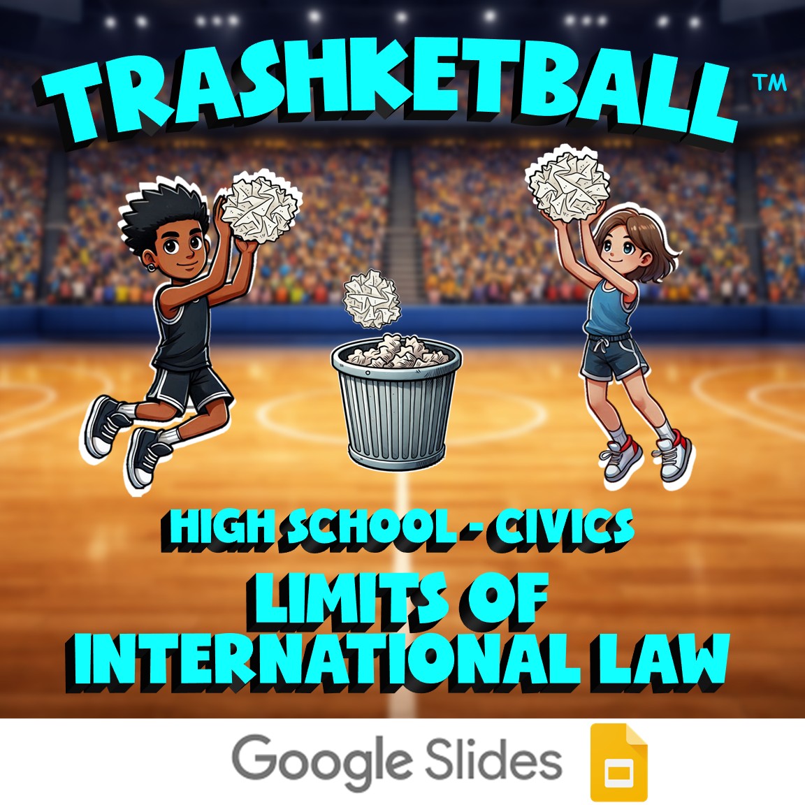 Limits of International Law TRASHKETBALL Civics Game - No Prep Review Activity