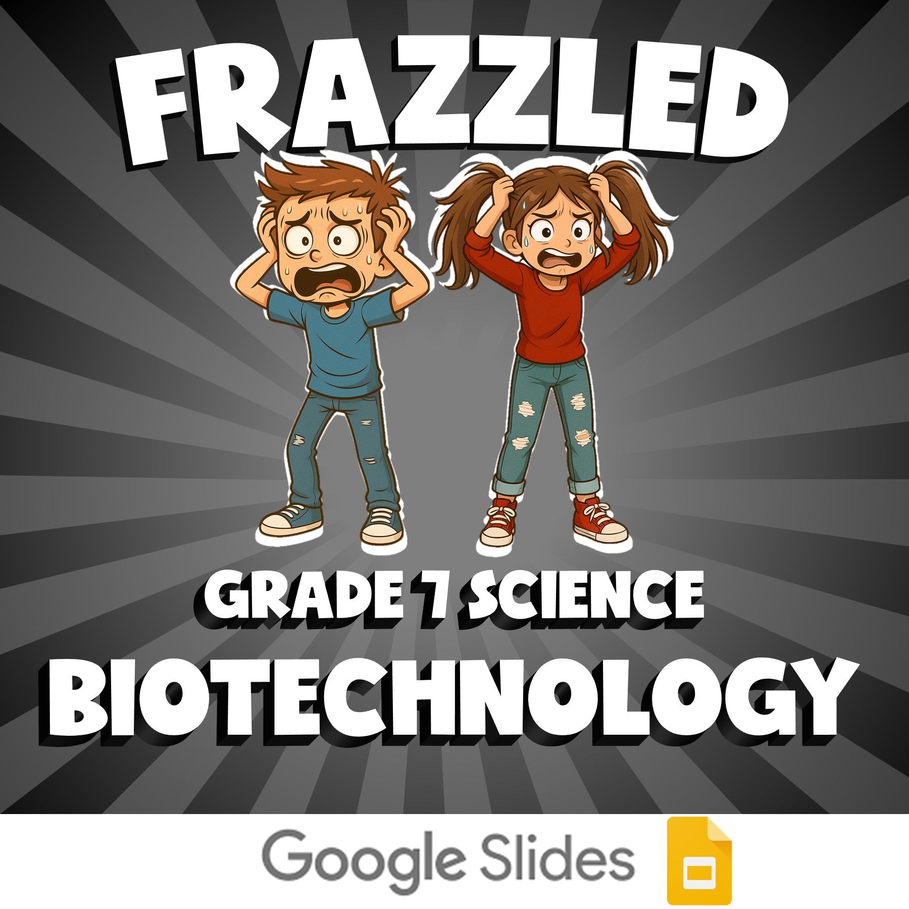 Biotechnology FRAZZLED Science Game - No Prep Grade 7 Review Activity