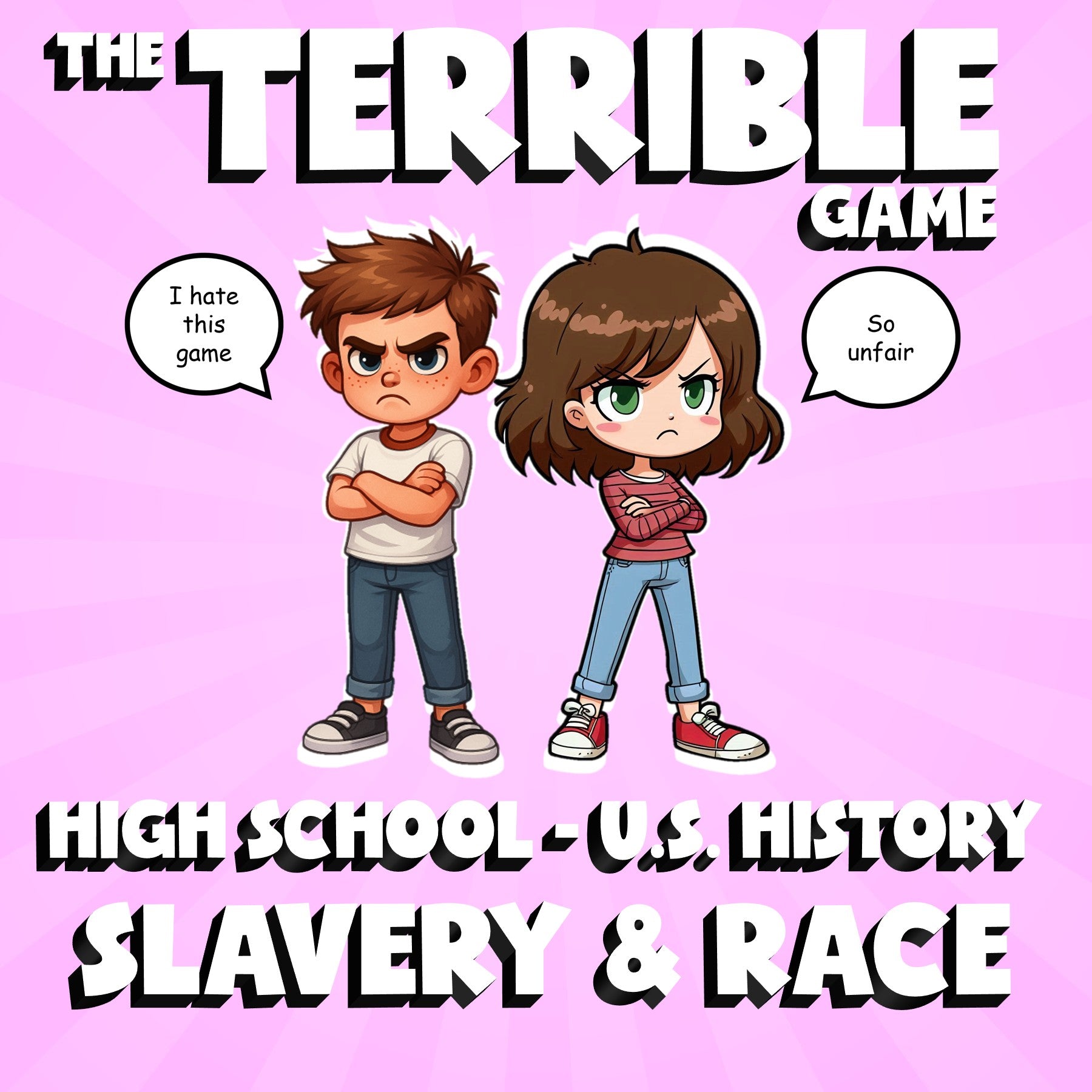 Slavery & Race THE TERRIBLE GAME - No Prep U.S. History Review Activity