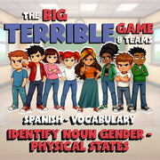Identify Noun Gender - Physical States BIG TERRIBLE GAME - Spanish Exercise