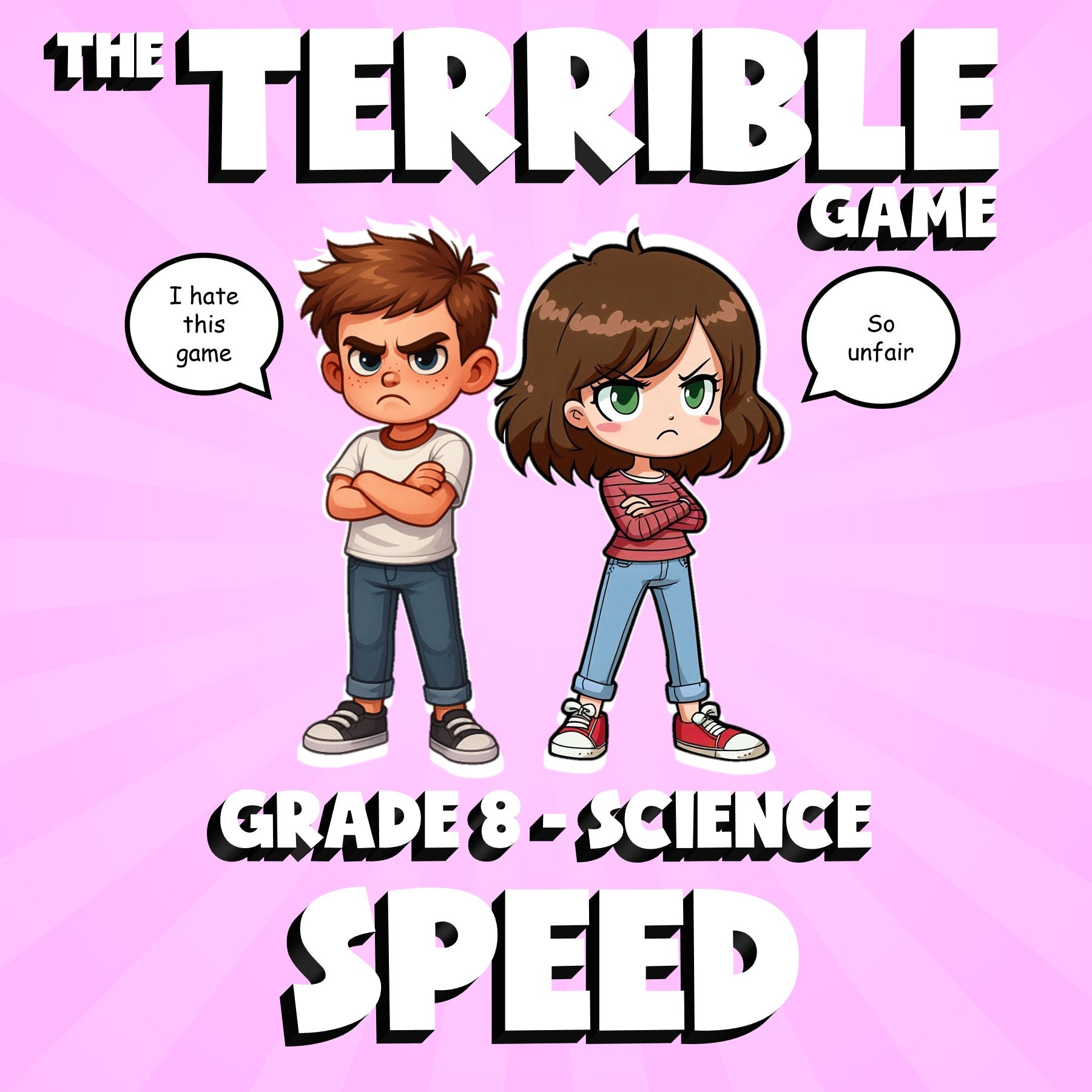 Speed THE TERRIBLE GAME - No Prep Grade 8 Science Review Activity