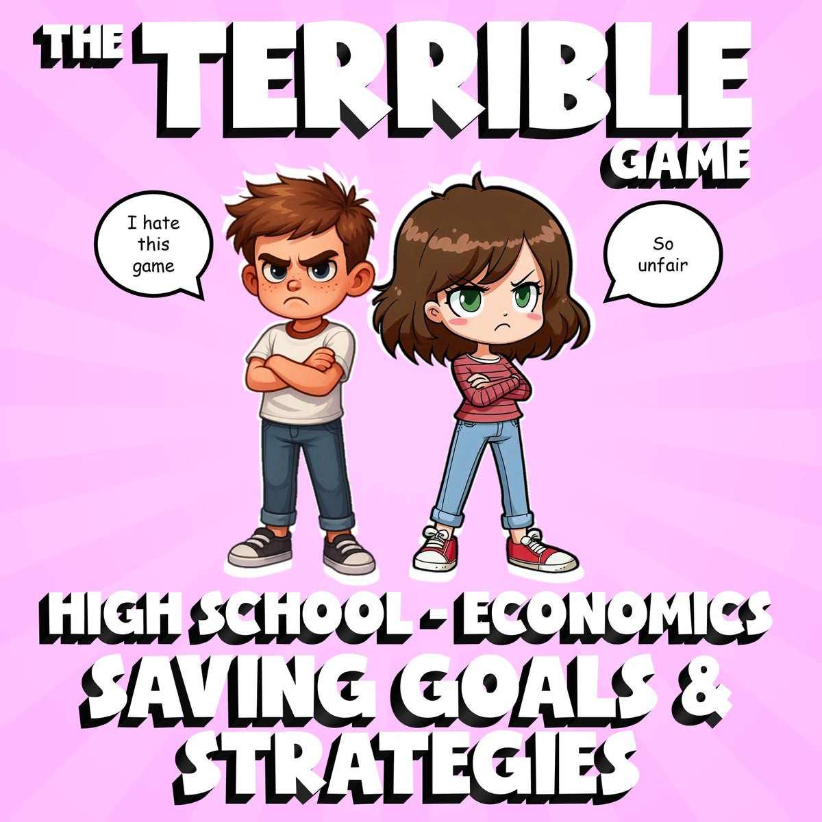 Saving Goals & Strategies THE TERRIBLE GAME - No Prep Economics Review Activity