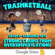 Strong Claims from Oversimplifications TRASHKETBALL ELA Game - No Prep Grade 11