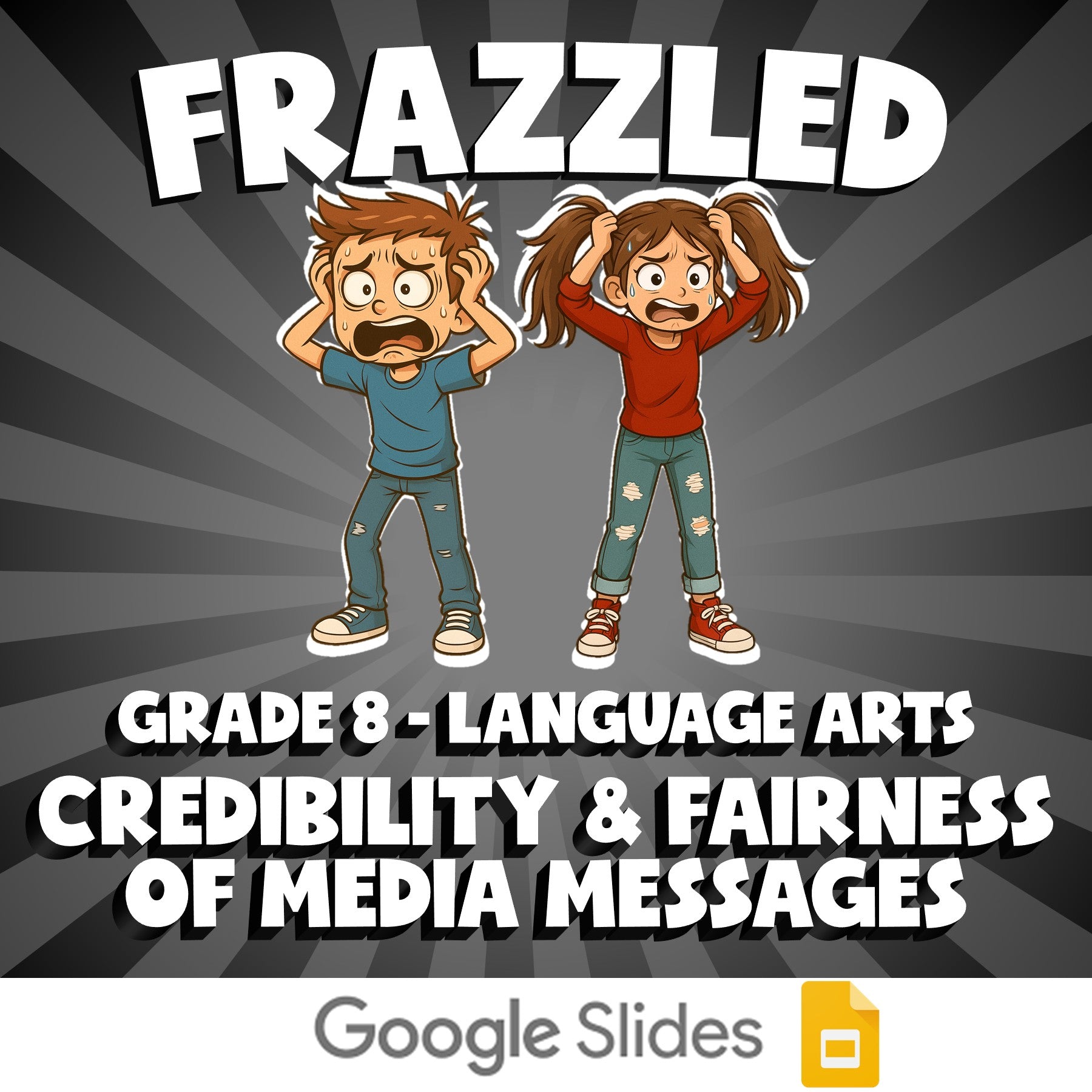 Credibility & Fairness of Media Messages FRAZZLED ELA Game - No Prep Grade 8