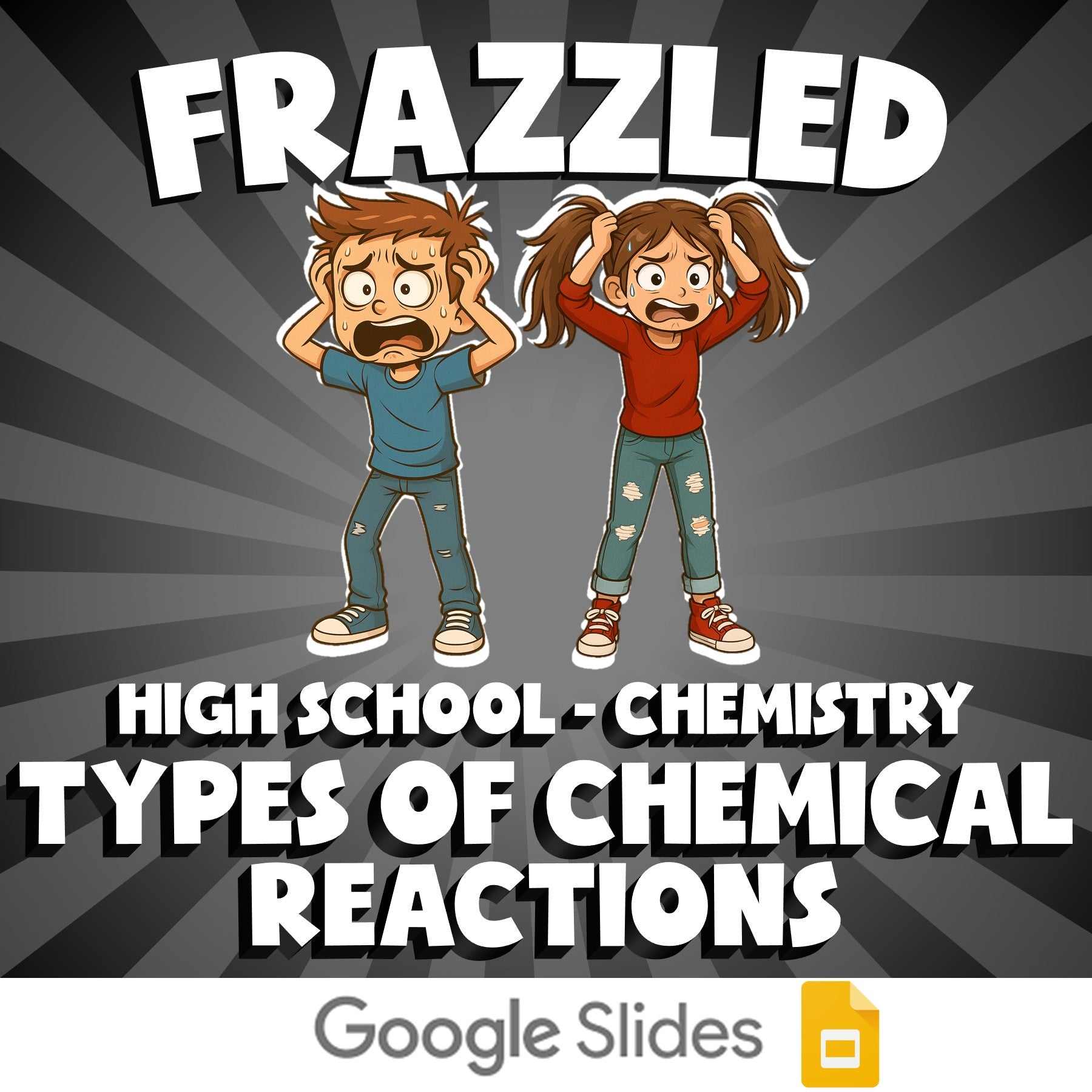 Types of Chemical Reactions FRAZZLED Science Game - No Prep Chemistry Review