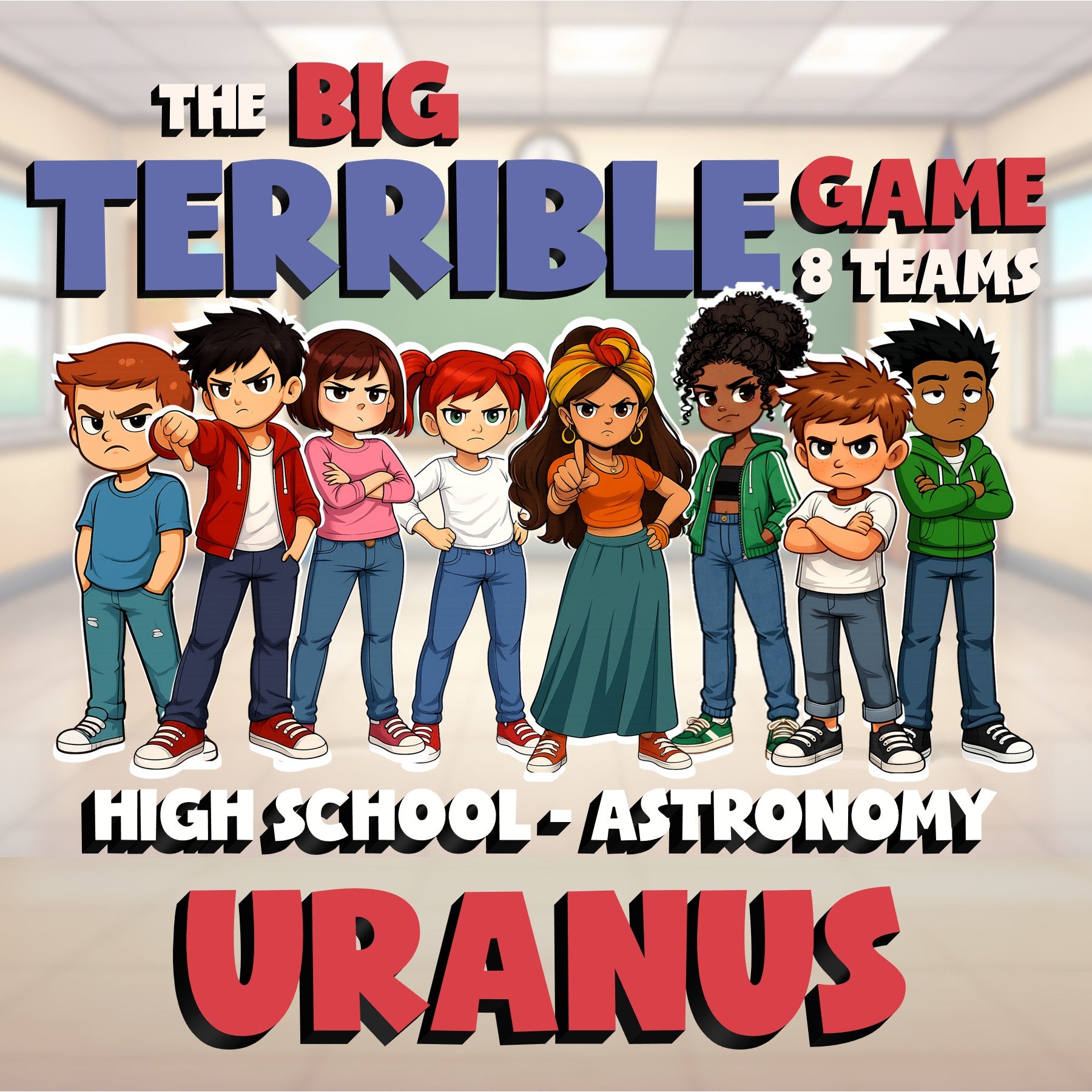 Uranus BIG TERRIBLE GAME - No Prep Astronomy Science Review Activity
