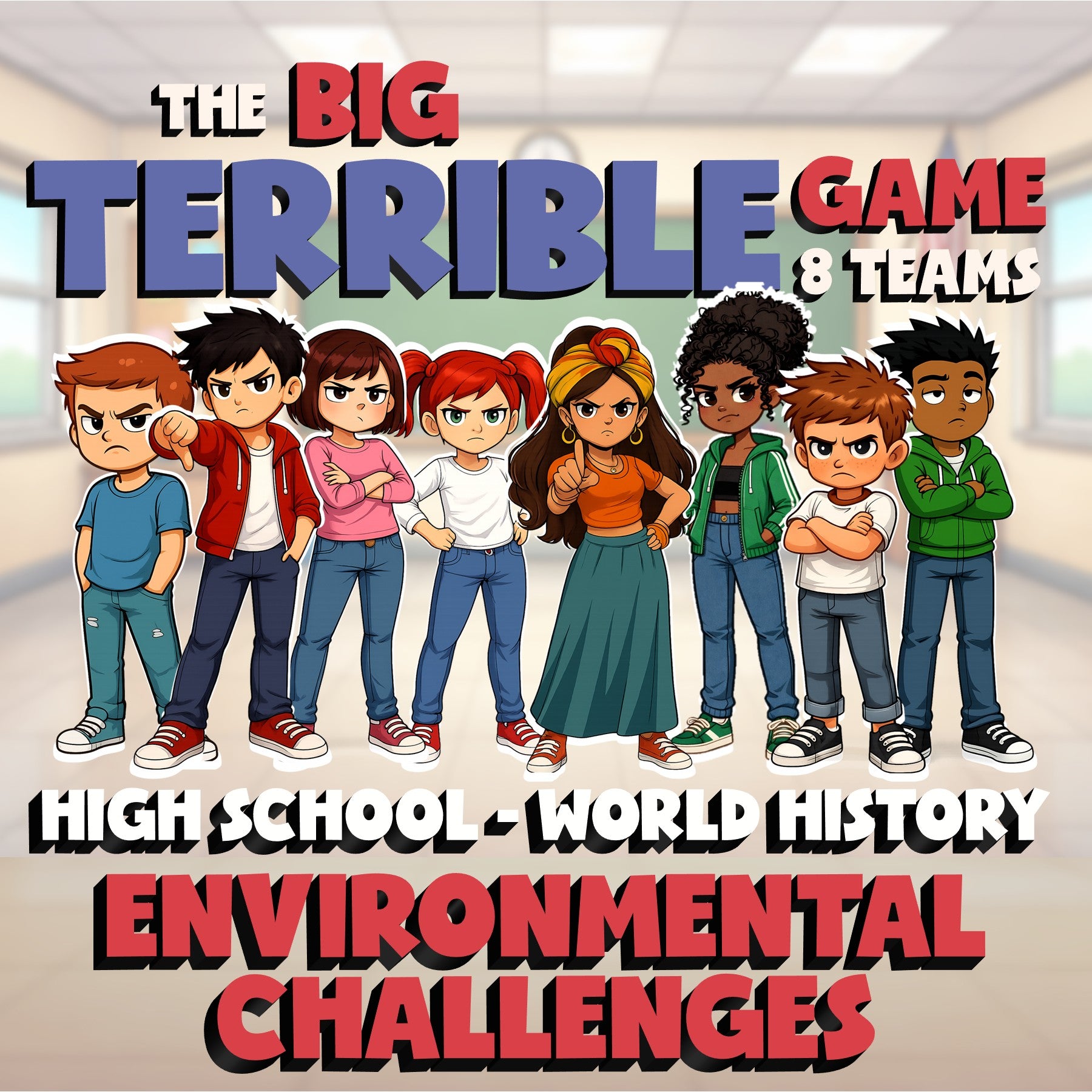 Environmental Challenges BIG TERRIBLE GAME - No Prep World History Review