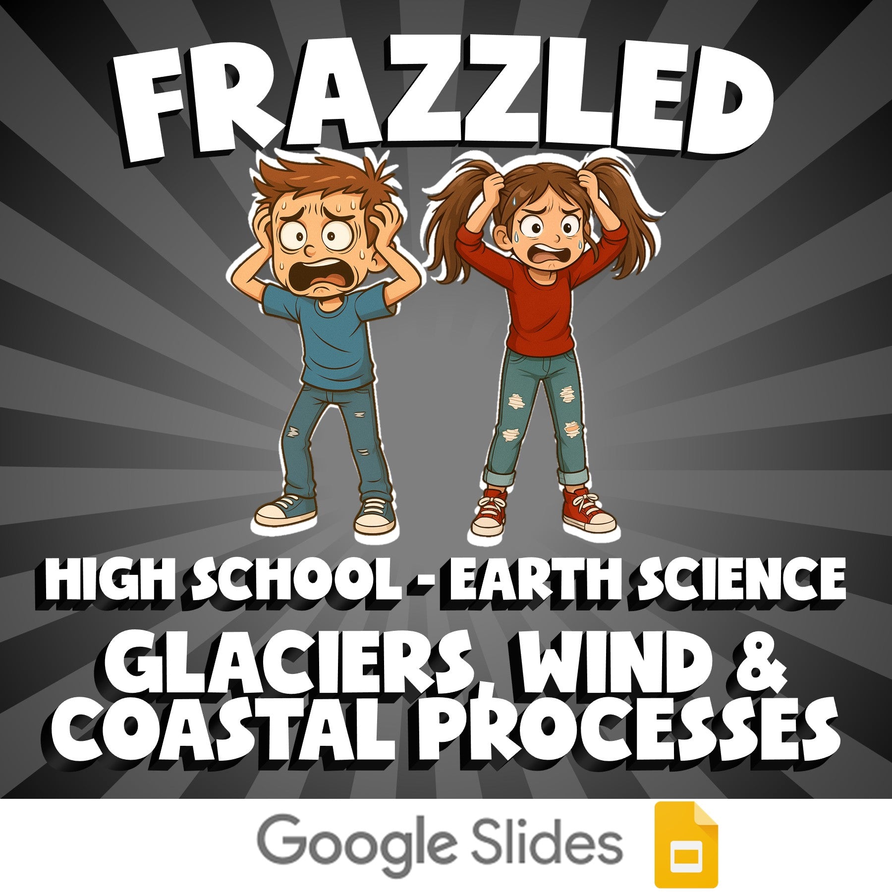 Glaciers, Wind & Coastal Processes FRAZZLED Game - No Prep Earth Science Review