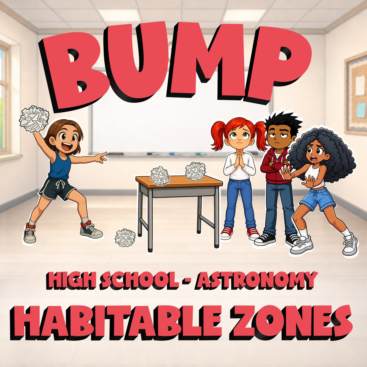 Habitable Zones BUMP Science Game - No Prep Astronomy Review Activity