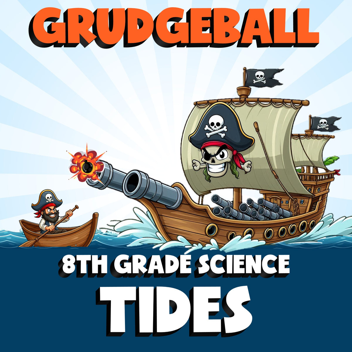 Tides GRUDGEBALL Science Game - No Prep Grade 8 Review Activity