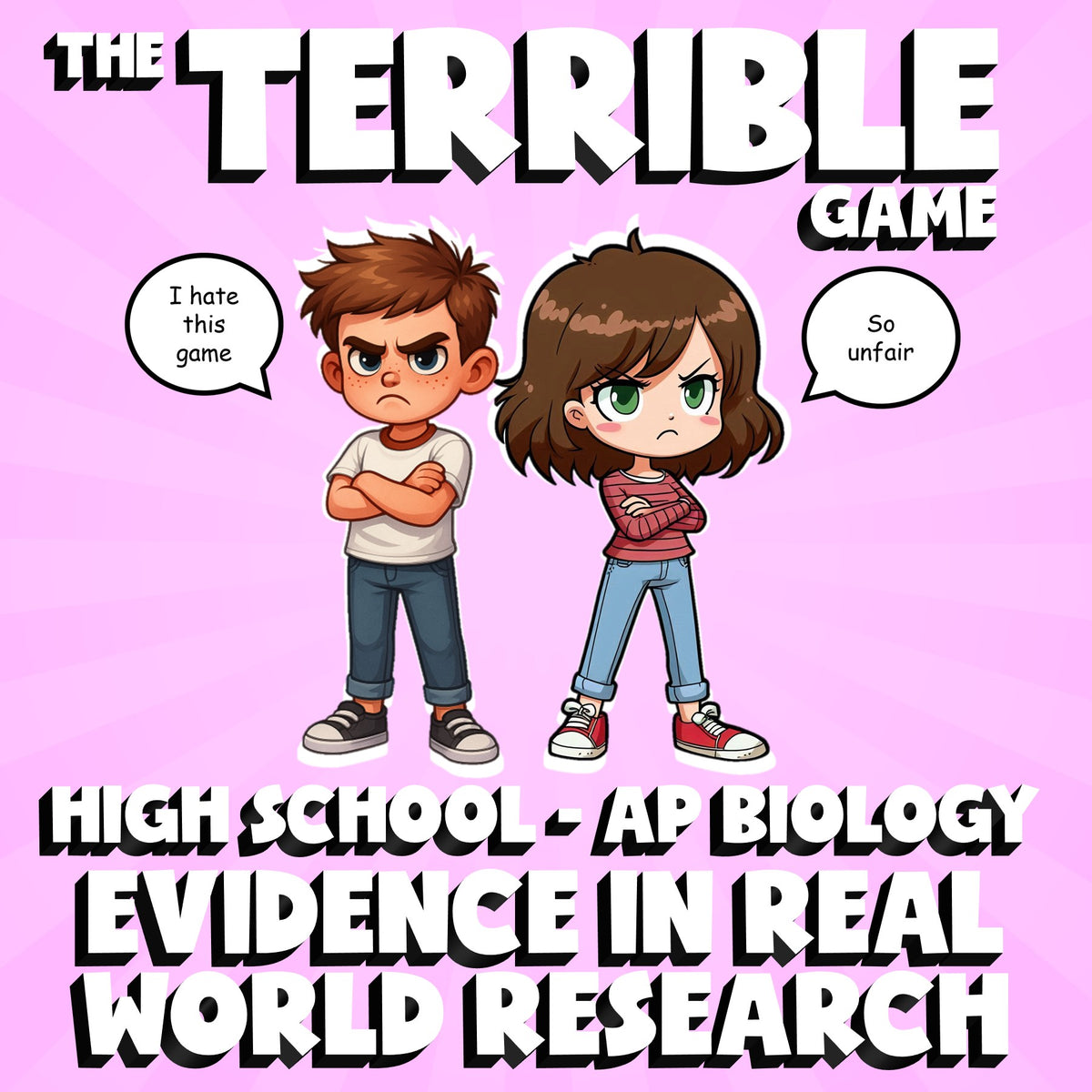 Evidence in Real World Research THE TERRIBLE GAME - AP Biology Science Review